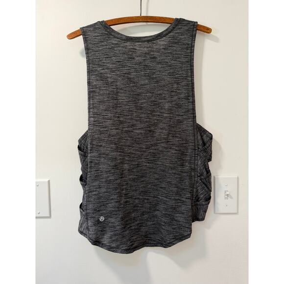 Lululemon Var-City Lattice Open Side Tank Grey Multi Sleeveless Top in Medium - Picture 2 of 3